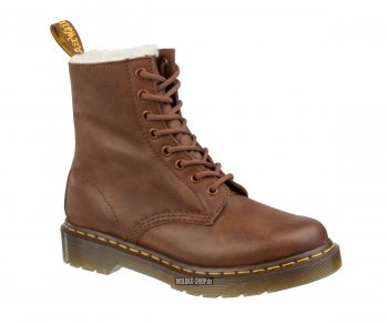 Dr. Martens 8 Loch 1460 Serena Tan Polished Laredo