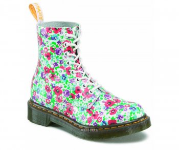 Dr. Martens 8 Loch 1460 Pascal Wildpoppy White 13512100
