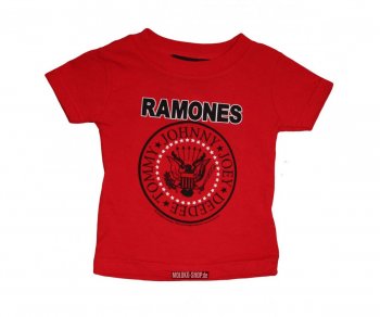 Kinder T-Shirt Red Ramones Logo