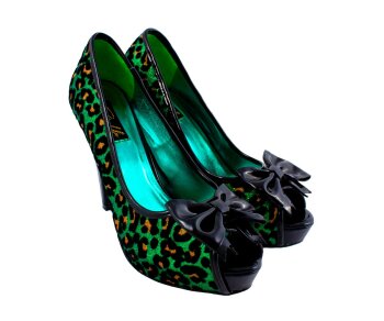 Pin Up Couture Betty Green Leopard