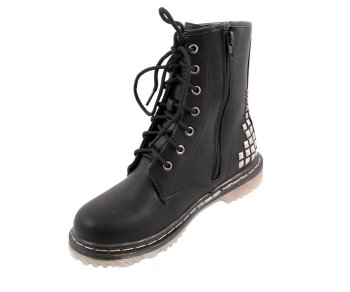 Lace Boots 7 Eye Studded