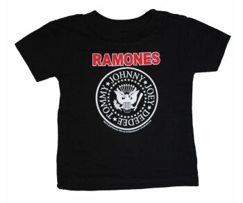 Kinder T-Shirt Black Ramones Logo Kids 074