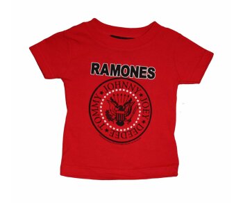 Kinder T-Shirt Red Ramones Logo Kids 074