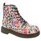 T.U.K. Boots T2228 Anarchic 7 Loch In Pink Leo & Floral Sublimation Print 38