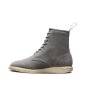 Dr. Martens 8 Eye Whiton Grey Hi Suede WP Rita Synthetic Suede