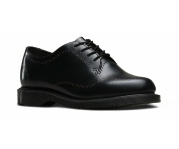 Dr. Martens 4 Eye Charlotte Black Polished Smooth + Lausanne