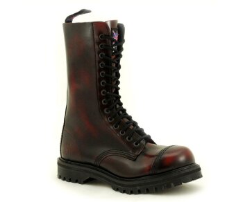 NPS Shoes LTD Premium Ranger Made in England Burgundy Rub Off 14 Eyes Steelcap Boot EUR 38 (UK5)