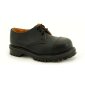 NPS Shoes LTD Premium Ranger Made in England Black Greasy 3 Loch Stahlkappe Shoe