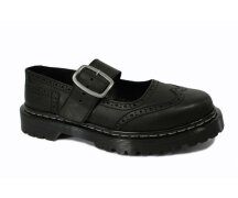 Nevermind Mary Janes Black Greasy Brogue
