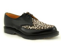 Solovair NPS Shoes Made in England 3 Eye Black/Leo...