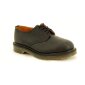 Solovair NPS Shoes Made in England 4 Loch Black Greasy Square Shoe