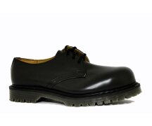 Solovair NPS Shoes Made in England 3 Eye Black Stahlkappe + Naht Ben Shoe EUR 48 (UK13)