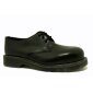 Solovair NPS Shoes Made in England 3 Eye Black Stahlkappe Shoe