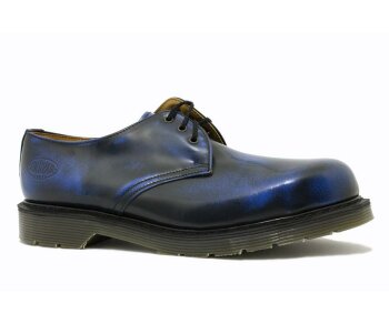 Solovair NPS Shoes Made in England 3 Eye Navy Rub Off Stahlkappe Shoe EUR 47 (UK12)