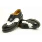 Solovair NPS Shoes Made in England 5 Loch Black/White WingCap Brogue Stahlkappe Shoe EUR 38 (UK5)