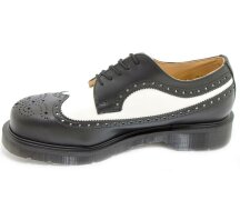 Solovair NPS Shoes Made in England 6 Eye Brogue Black/White Stahlkappe EUR 37 (UK4)