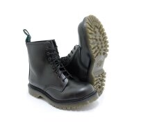 Solovair NPS Shoes Made in England 8 Eye Black Stahlkappe Boot Ben