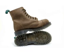 Solovair NPS Shoes Made in England 8 Eye Light Gaucho Stahlkappe Boot Ben