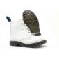 Solovair NPS Shoes Made in England 8 Eye White Stahlkappe Boot Ben