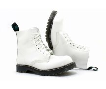 Solovair NPS Shoes Made in England 8 Eye White Stahlkappe Boot Ben EUR 42 (UK8)