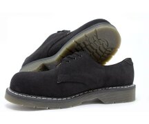 Solovair NPS Shoes Made in England 3 Loch Schwarz Wildleder Stahlkappe Shoe EUR 43 (UK9)