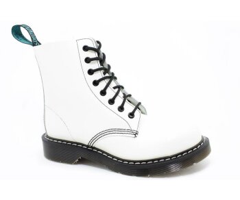 Solovair NPS Shoes Made in England 8 Eye 8 White Steelcap Boot