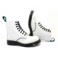 Solovair NPS Shoes Made in England 8 Loch 8 White Steelcap Boot