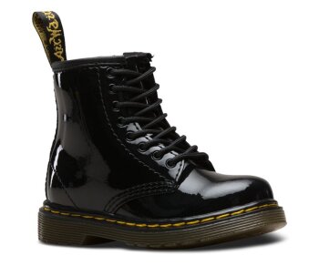 Dr. Martens Kids 8 Loch Brooklee Black Patent Lamper