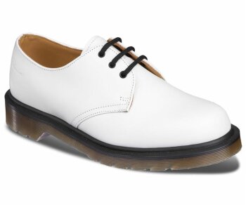 Dr. Martens 3 Loch 1461 PW White Vintage Quilon Made in England Eur 37 (UK4)