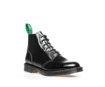 Solovair NPS Shoes Made in England 6 Loch Black Hi-Shine...
