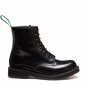 Solovair NPS Shoes Made in England 8 Eye Black Hi-Shine Derby Boot EUR 45 (UK10)