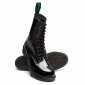 Solovair NPS Shoes Made in England 11 Loch Black Hi-Shine Derby Boot
