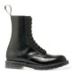 Solovair NPS Shoes Made in England 11 Eye Black Hi-Shine Derby Boot EUR 38 (UK5)