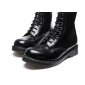 Solovair NPS Shoes Made in England 11 Eye Black Hi-Shine Derby Boot EUR 43 (UK9)
