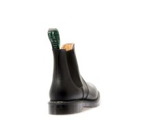 Solovair NPS Shoes Made in England Black Hi-Shine Dealer Chelsea Boot