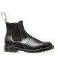Solovair NPS Shoes Made in England Black Hi-Shine Dealer Chelsea Boot