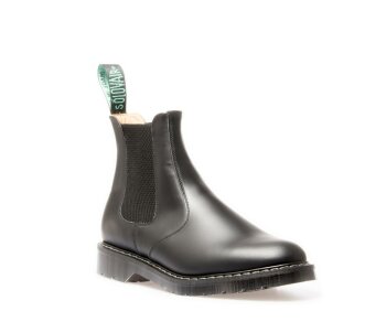 Solovair NPS Shoes Made in England Black Hi-Shine Dealer Chelsea Boot EUR 44 (UK9,5)