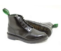 Solovair NPS Shoes Made in England 6 Eye Black Hi-Shine Astronaut Boot EUR 42 (UK8)