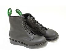 Solovair NPS Shoes Made in England 8 Eye Black Greasy Derby Boot EUR 41,5 (UK7,5)