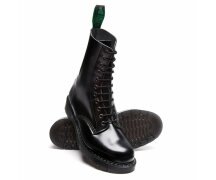 Solovair NPS Shoes Made in England 11 Loch Black Hi-Shine Derby Boot EUR 40 UK (6,5)