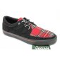 T.U.K. Sneaker A9543 2 Rings VLK D Ring Creeper Sneaker Tartan Canvas Faux Wildleder