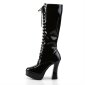 Demonia Easy Lack High Heels Patent Black Schwarz