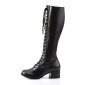 Demonia Retro 302  PU Black Schwarz Gothic Steel-Toe Gogo Boot Stiefel 