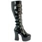 Demonia Slush 249 Lack High Heels Patent Black Schwarz