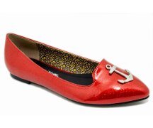 T.U.K. Ballerina  A8936L Rot Sparkle Patent Anchor...