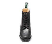 Solovair NPS Shoes Made in England 6 Loch Black Hi Shine...