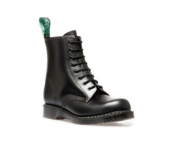 Solovair NPS Shoes Made in England 8 Eye Black Hi-Shine Derby Boot EUR 46,5 (UK11,5)