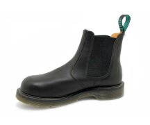 Solovair NPS Shoes Made in England Black Greasy Chelsea Steel Boot