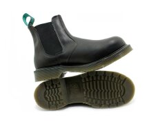 Solovair NPS Shoes Made in England Black Greasy Chelsea Steel Boot EUR 47 (UK12)