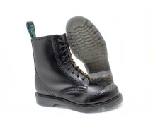 Solovair NPS Shoes Made in England 9 Loch Black Brogue Steel Boot Black Welt EUR 36 (UK3)